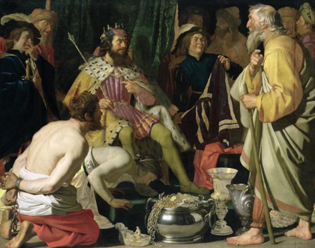 Detail of Croesus and Solon, 1624 by Gerrit van Honthorst