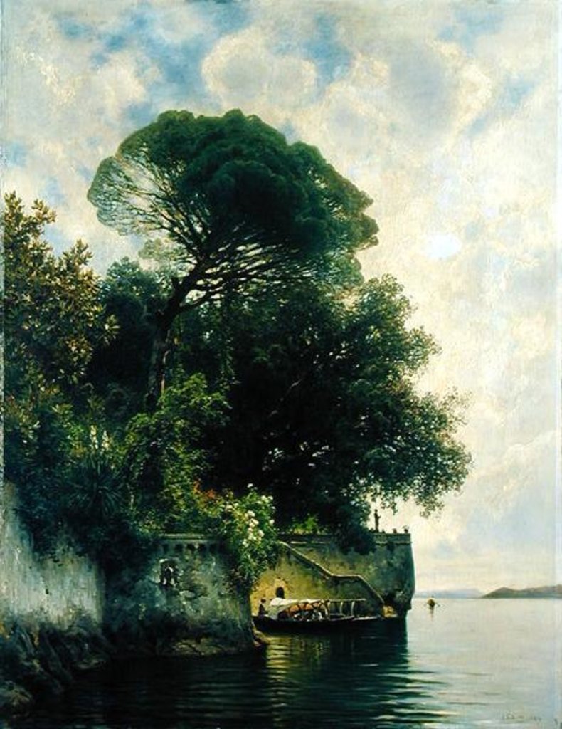 Detail of Isola Bella, 1884 by Ascan Lutteroth