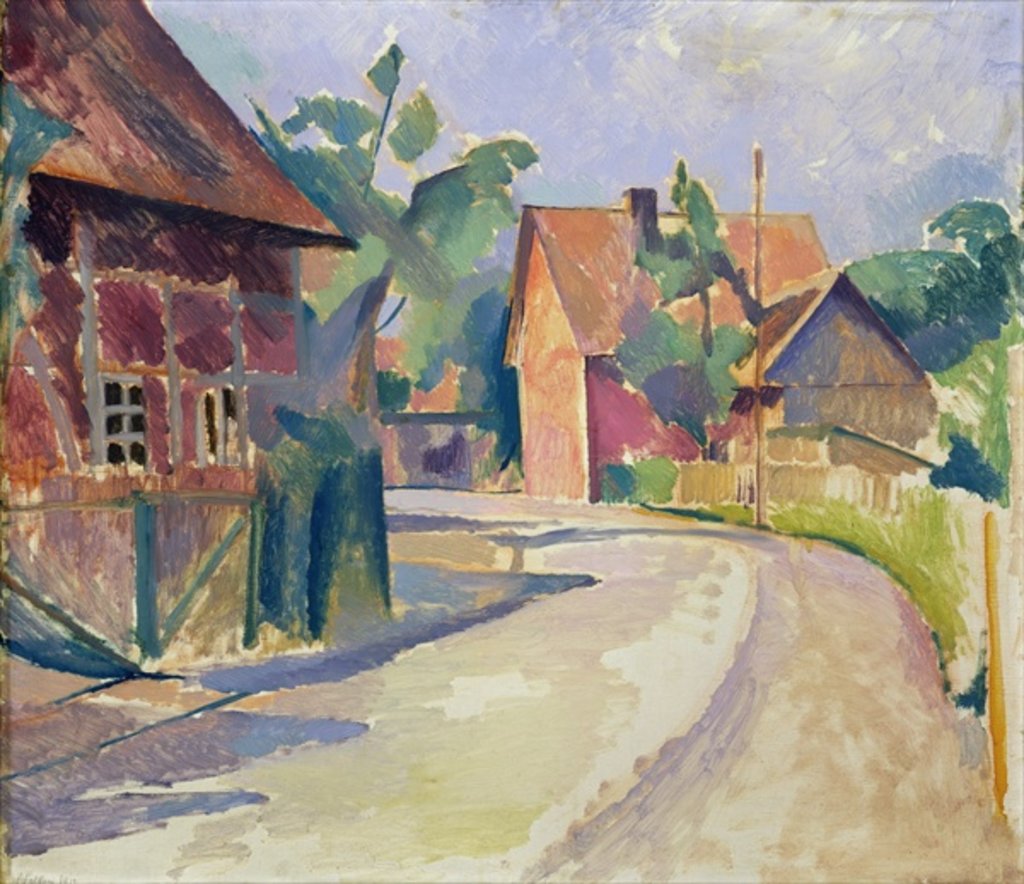 Detail of A Village Street by Franz Nolken