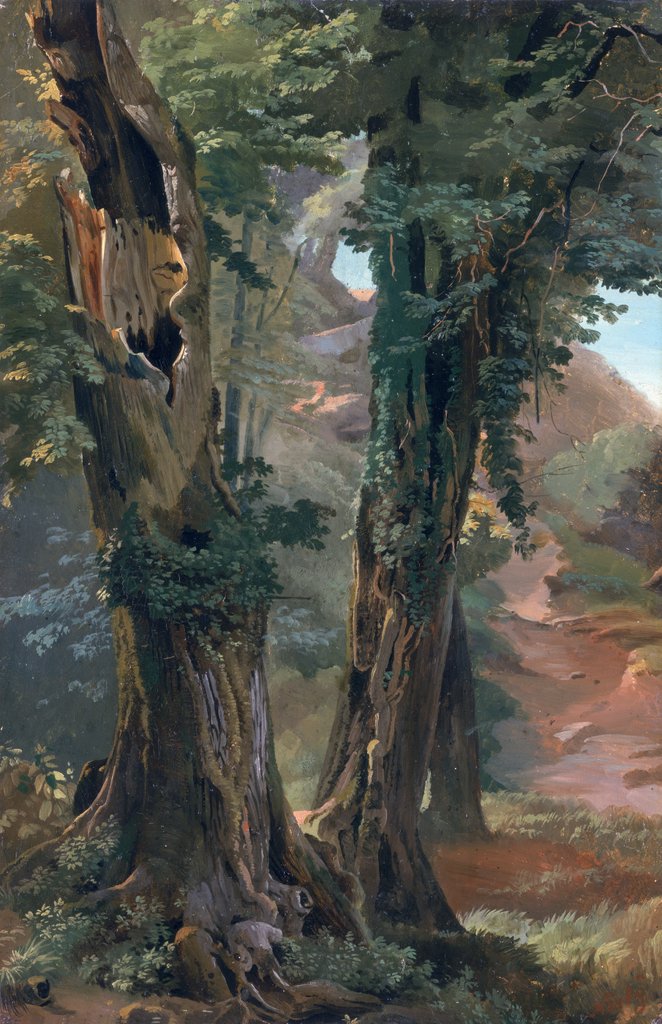Detail of Old Elms, c.1835 by Friedrich Nerly