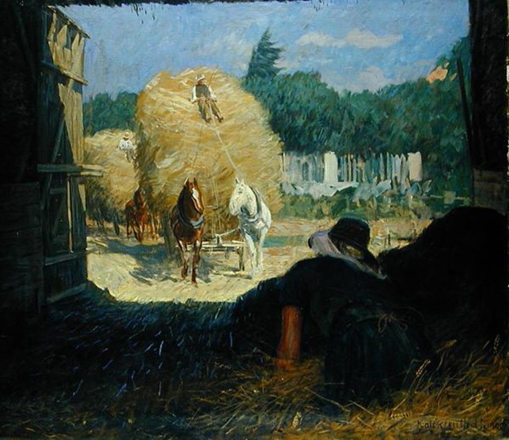 Detail of Harvest Time, 1900 by Leopold Karl Walter von Kalckreuth
