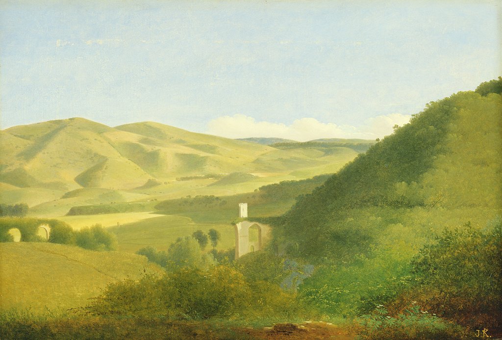 Detail of A Valley in the Countryside, c.1811 by Joseph August Knip