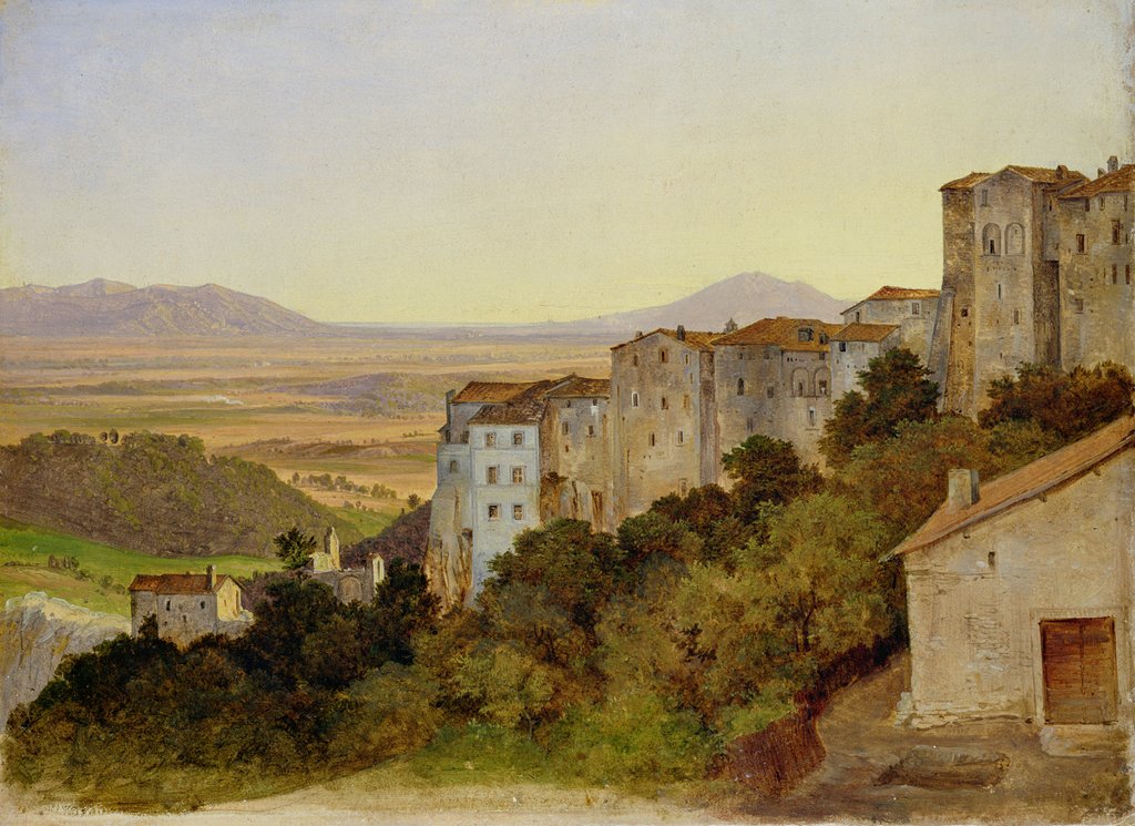 Detail of View of Olevano, 1821-24 by Heinrich Reinhold