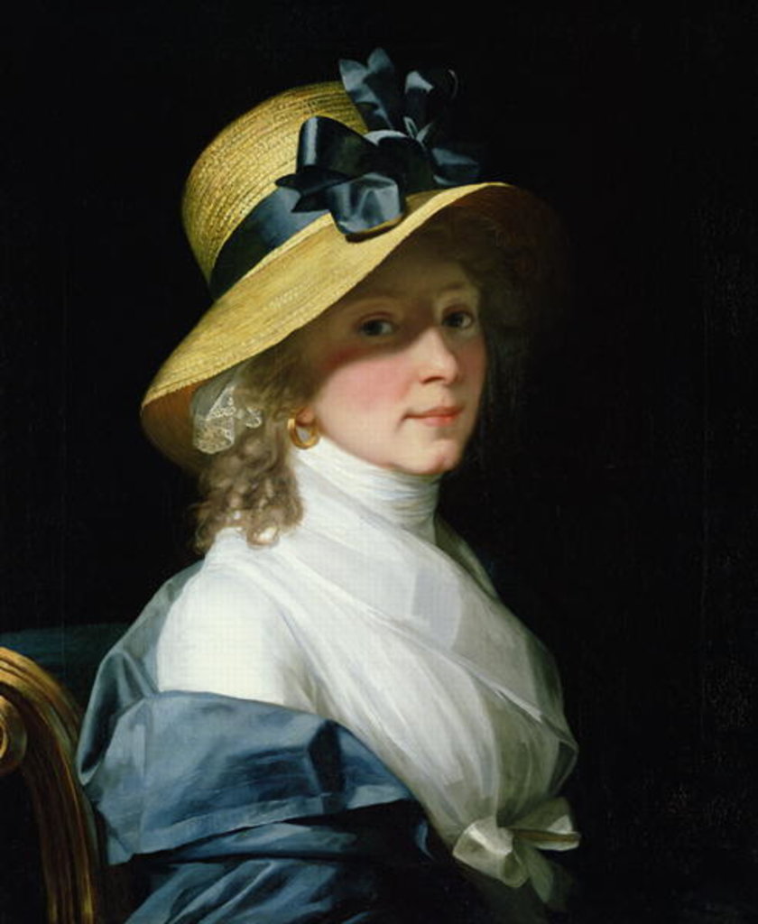 Detail of Portrait of Frau Senator Elisabeth Hudtwalcker, nee Moller, 1798 by Jean Laurent Mosnier