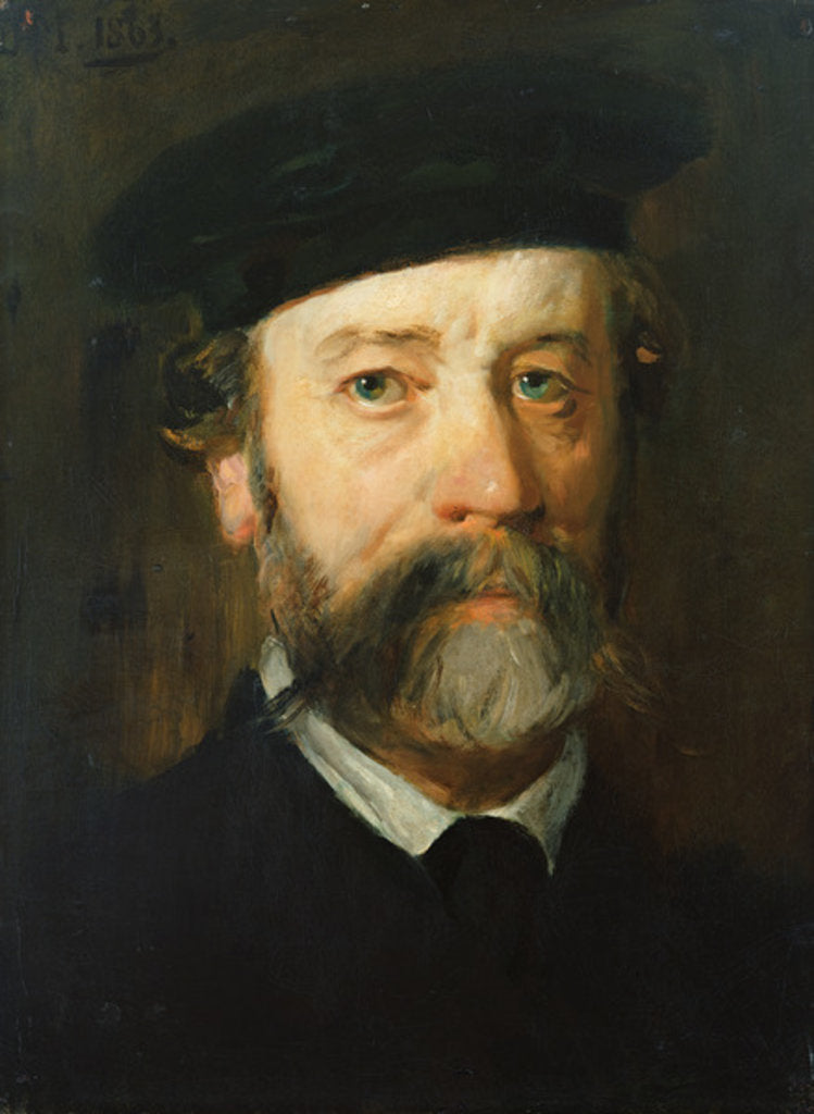 Detail of Portrait of a Man with a Beard, 1863 by Hans von Marees