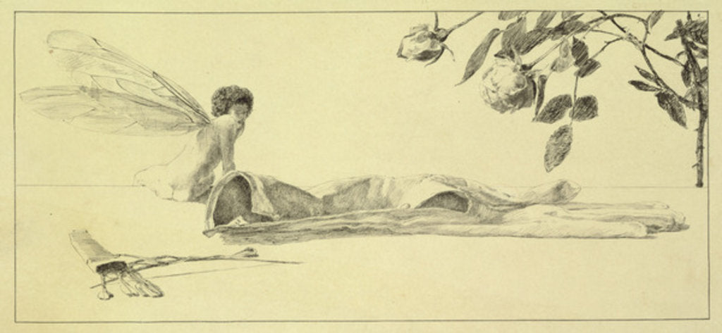 Detail of Love from a series of ten plates from 'Paraphrase on the Discovery of a Glove', published in 1881, 1878 by Max Klinger