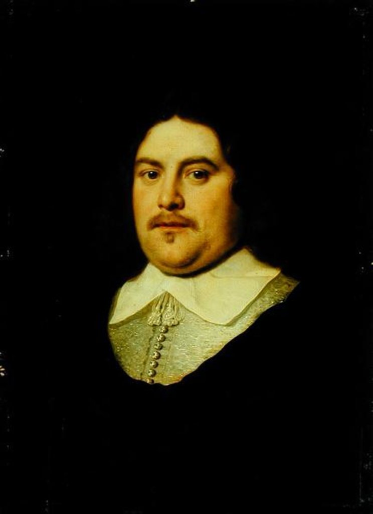 Detail of Portrait of a Gentleman, c.1650 by Govaert (attr. to) Flinck