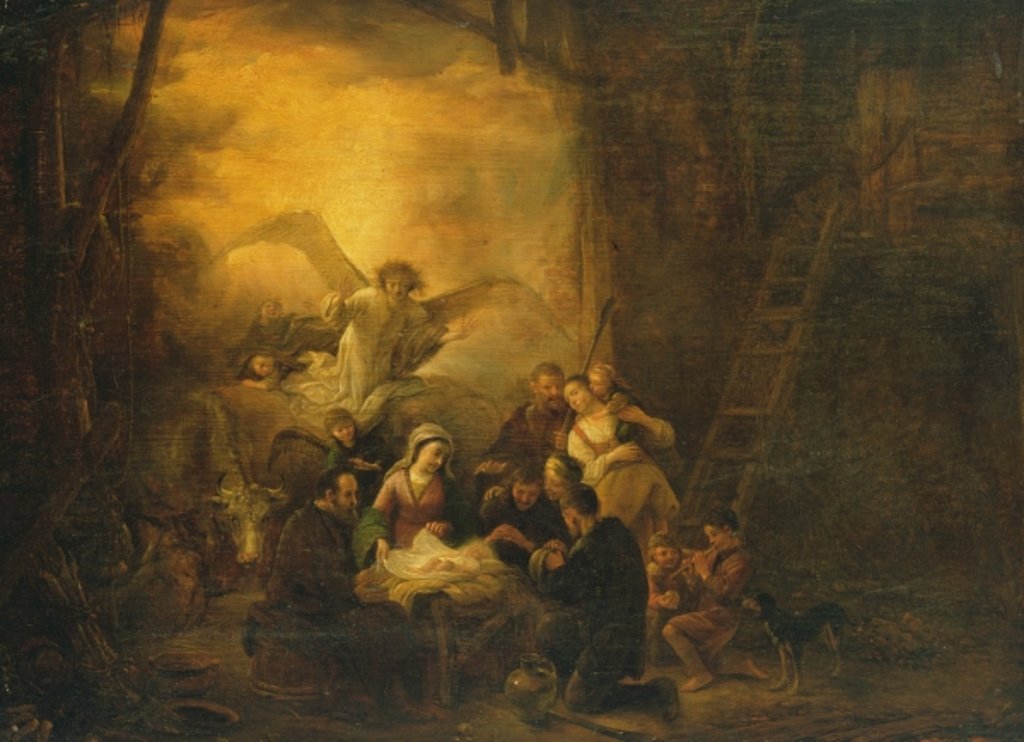 Detail of The Adoration of the Shepherds, c.1650 by Jacob Willemsz de Wet or Wett