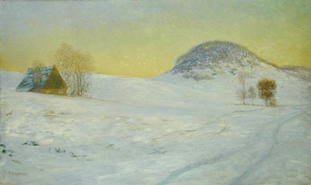 Detail of Hawk's Mountain in the Snow by Jean Paul Kayser