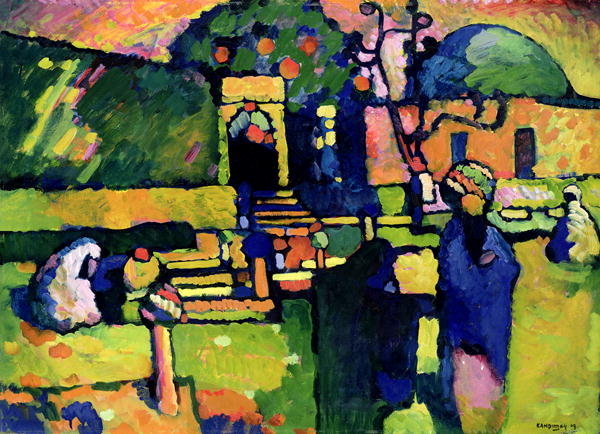 Detail of Arabian Graveyard, 1909 by Wassily Kandinsky