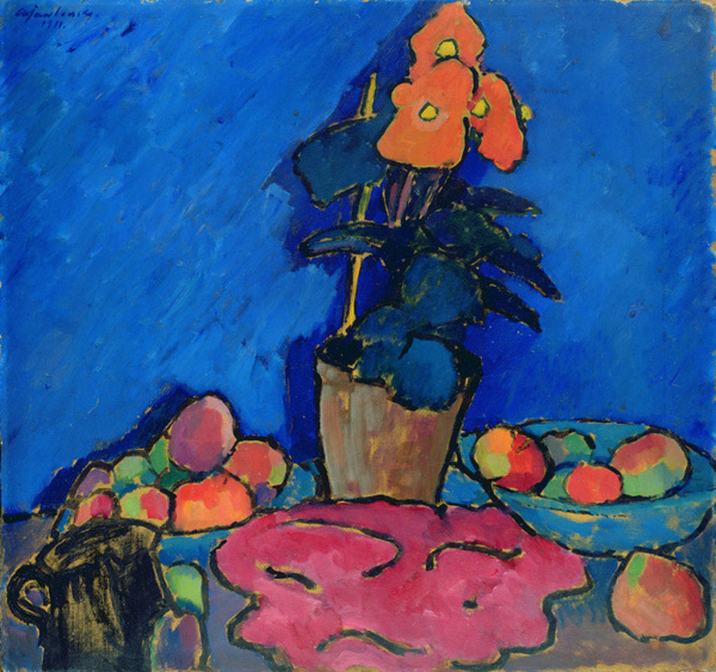 Detail of Still Life with Begonia, 1911 by Alexej von Jawlensky