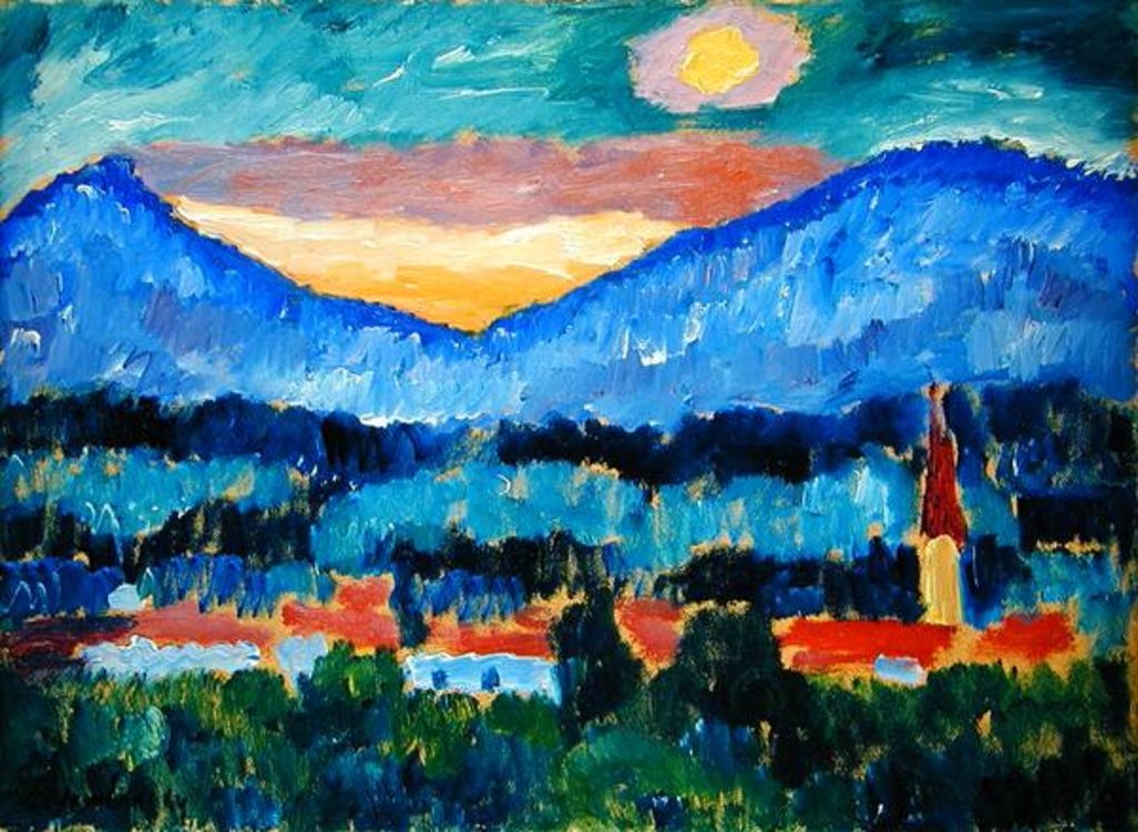 Detail of Mountain Village, 1910 by Alexej von Jawlensky