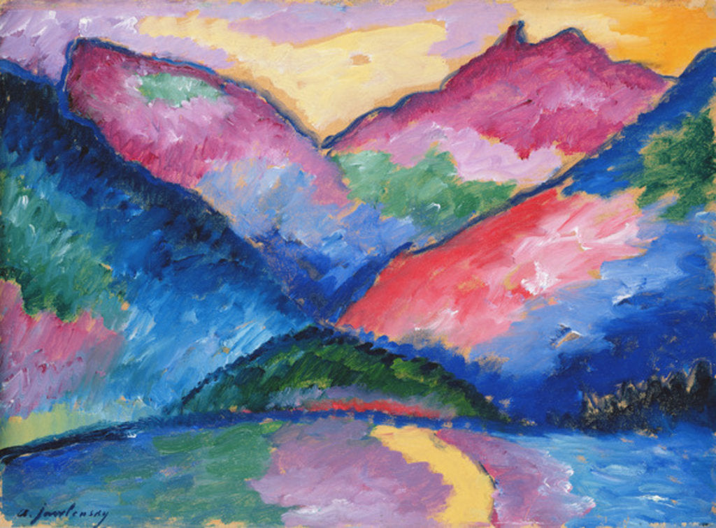 Detail of The Oy Valley, 1910 by Alexej von Jawlensky