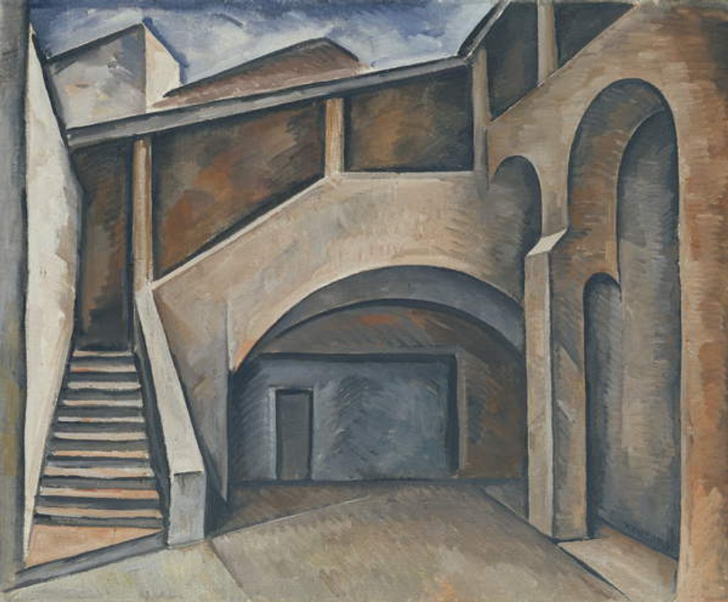 Detail of Courtyard, 1913 by Alexander Kanoldt