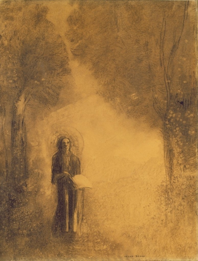 Detail of The Walker, Study for 'The walking Buddha'), 1890-95 by Odilon Redon
