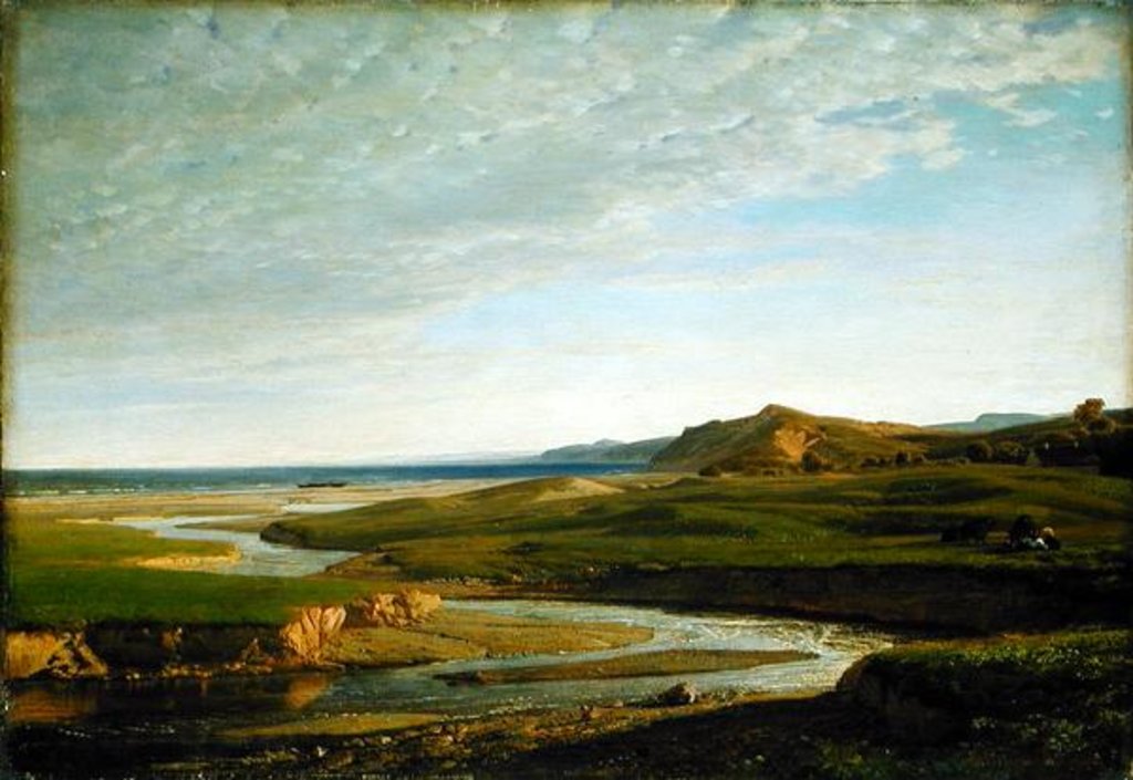 Detail of Upstream to the West, c.1860 by Valentin Ruths