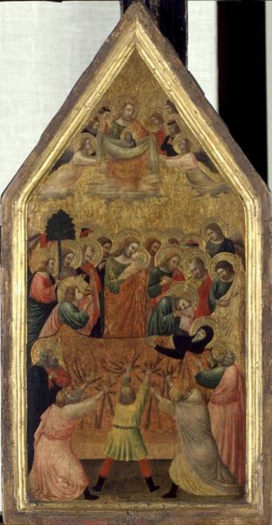 Detail of The Death of the Virgin by Master of the School of Rimini