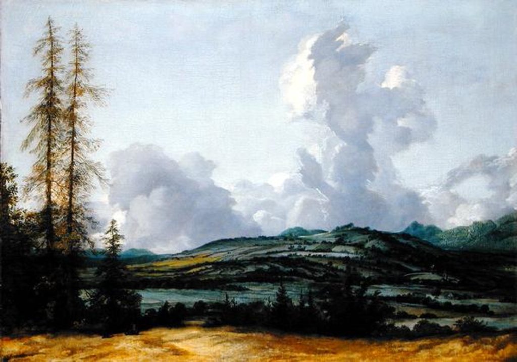Detail of Hilly Landscape by Allart van Everdingen