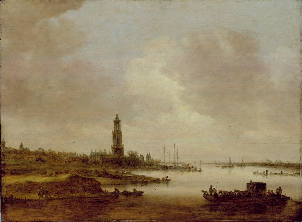 Detail of View from Rhenen by Jan Josephsz van Goyen