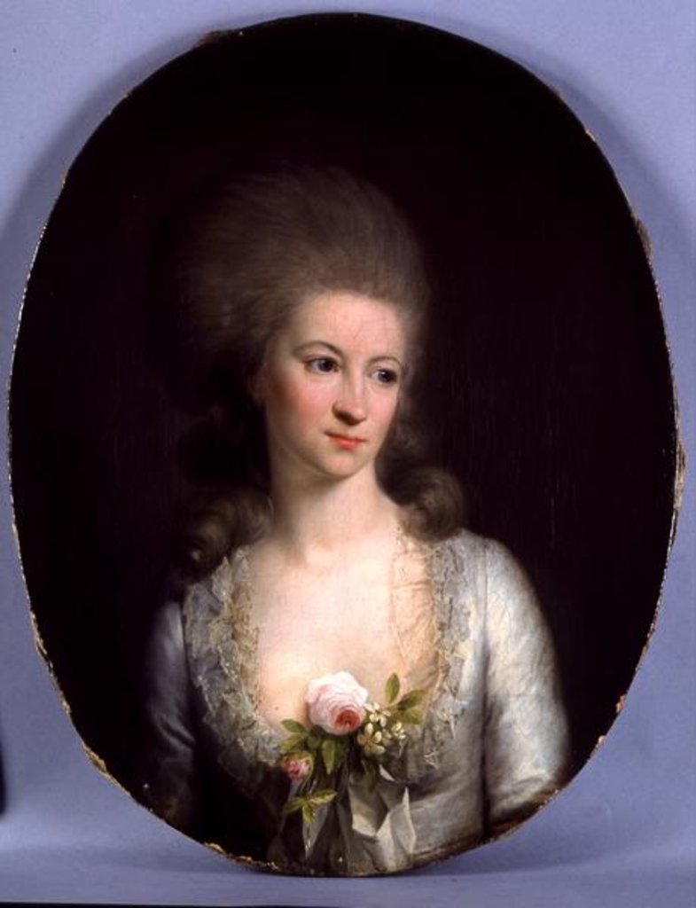 Detail of Portrait of Eleonore V. Hennings by Jens Juel