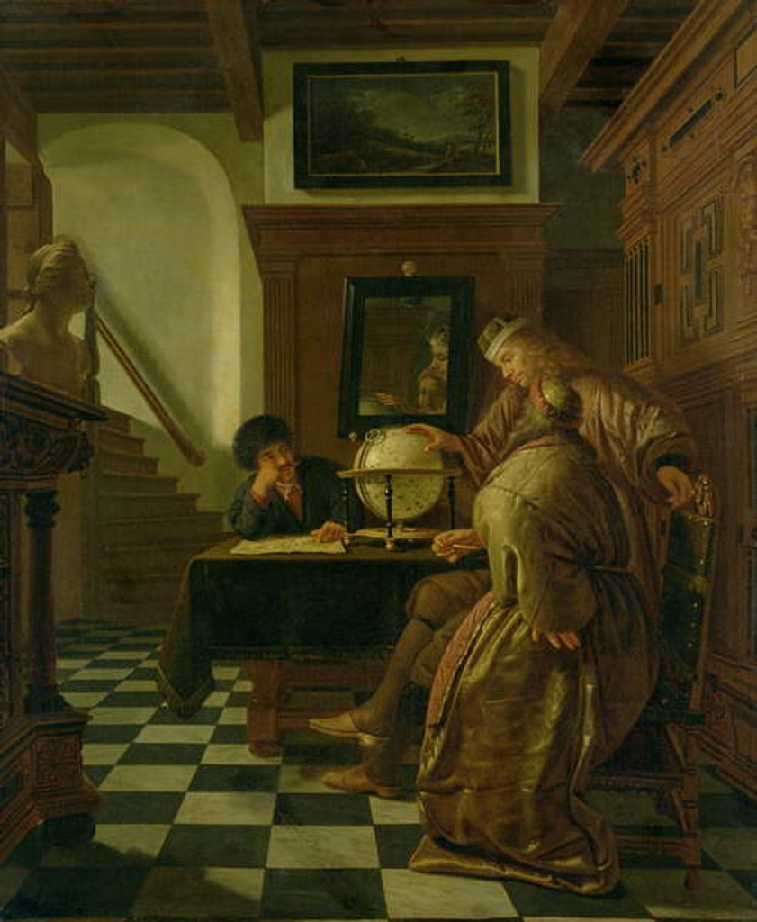 Detail of Geographers at Work by Cornelis de Man