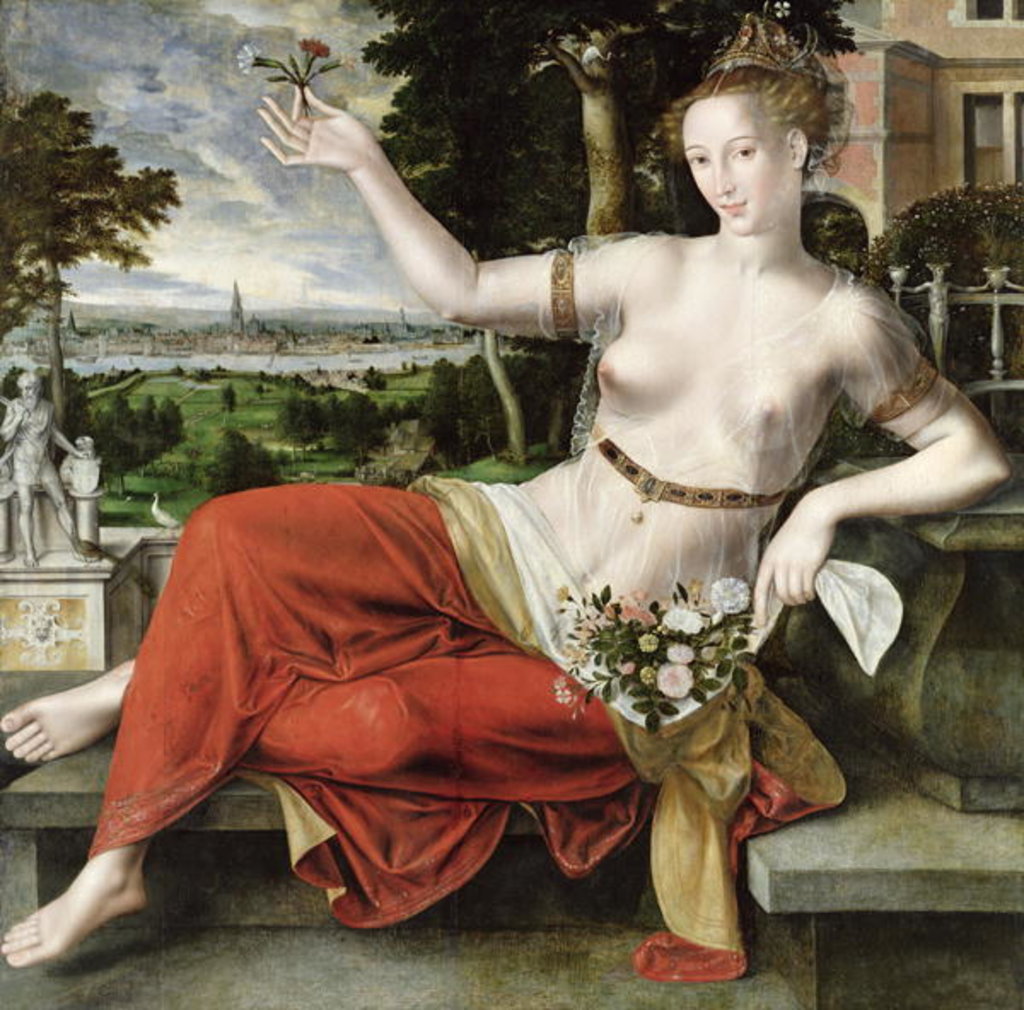 Detail of Flora, 1559 by Jan Massys or Metsys