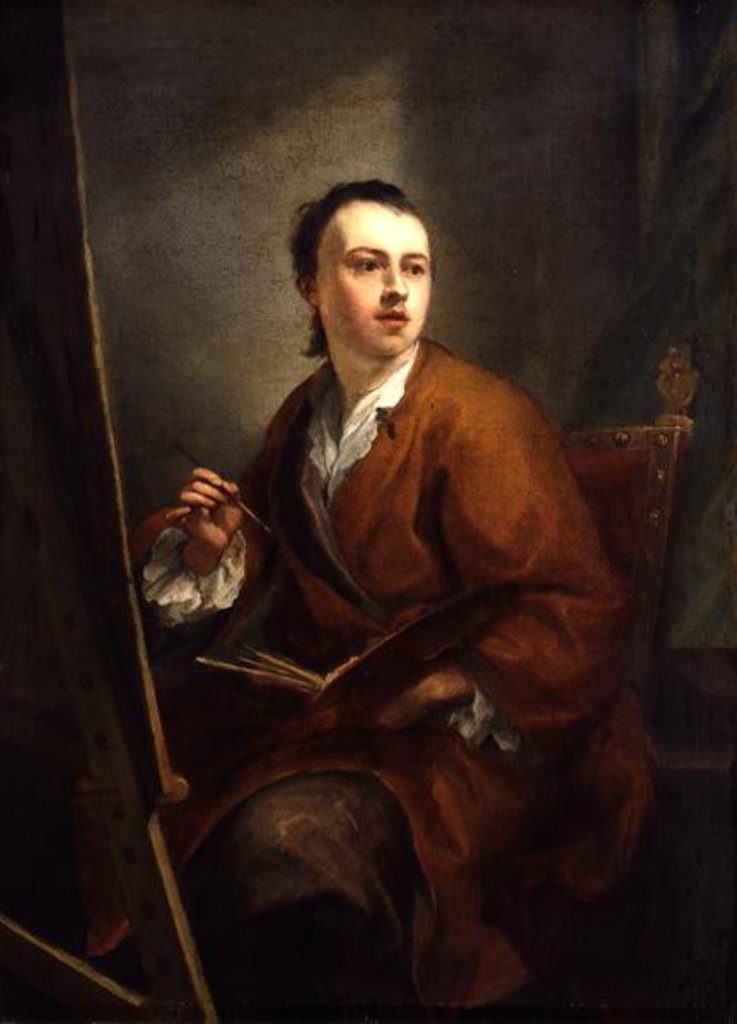 Detail of Self Portrait, c.1755 by Anton Raphael Mengs