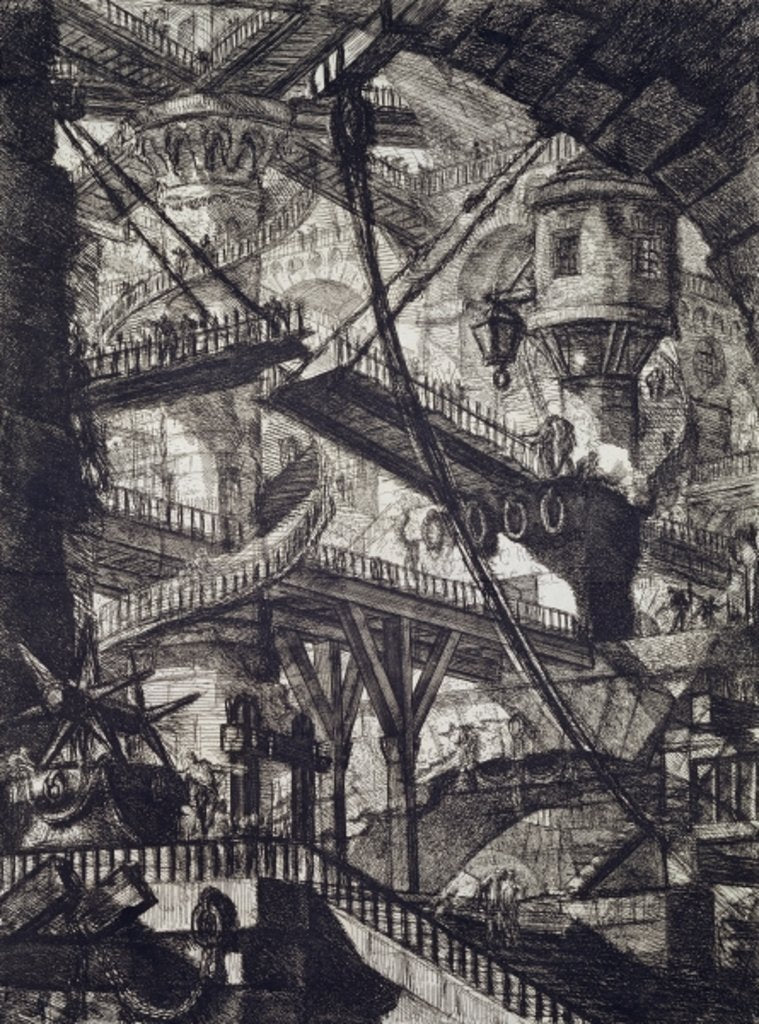 Detail of Carceri VII, 1760 by Giovanni Battista Piranesi