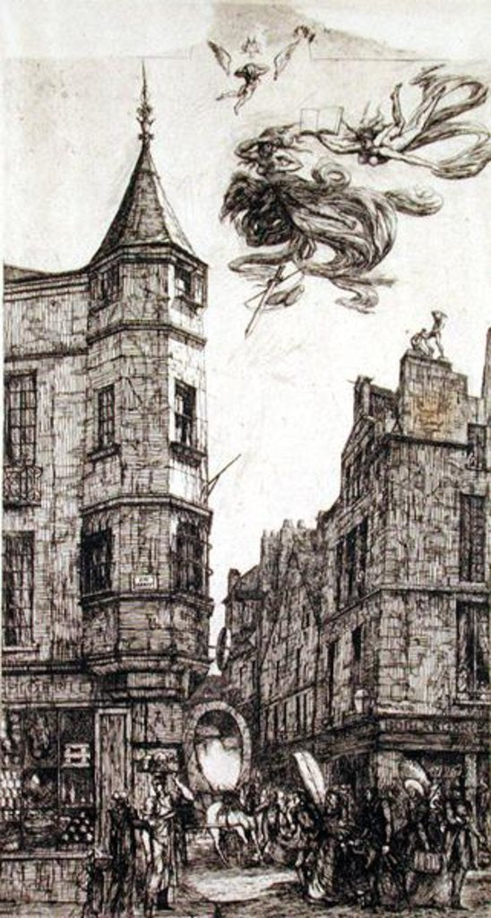 Detail of Tourelle, Rue de L'Ecole de Medecine, 22, 1861 by Charles Meryon