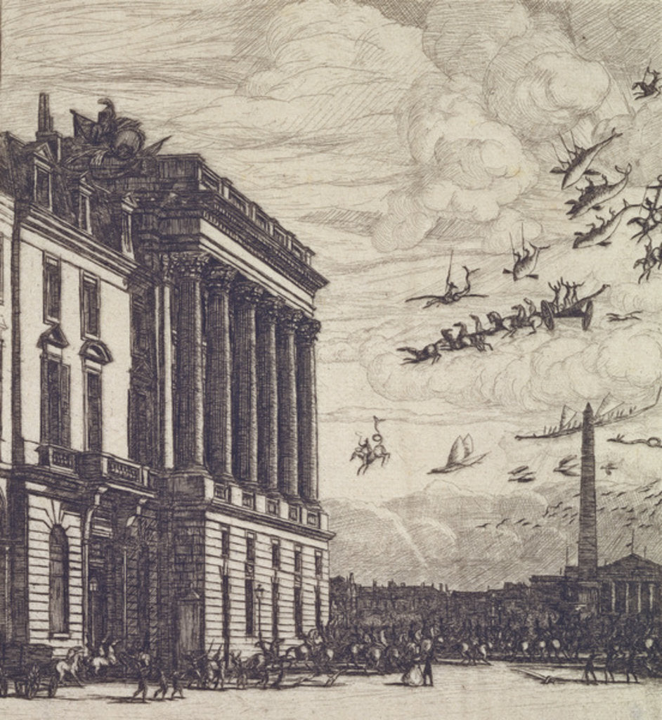 Detail of Le Ministere de la Marine, 1865 by Charles Meryon