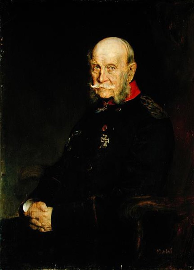 Detail of Kaiser Wilhelm I, 1888 by Franz Seraph von Lenbach