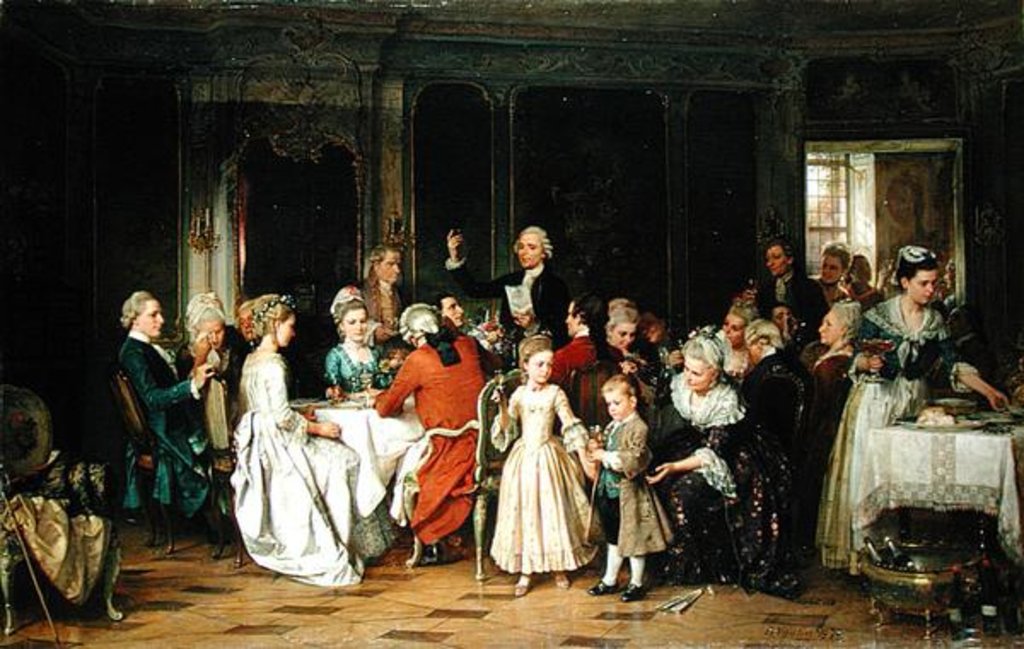 Detail of The Toast to the Bride, 1870 by Marc Louis Benjamin Vautier