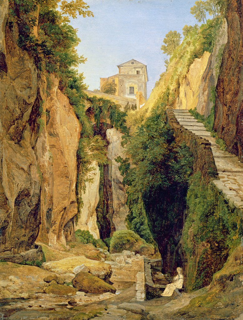 Detail of Ravine at Sorrento, 1823 by Heinrich Reinhold