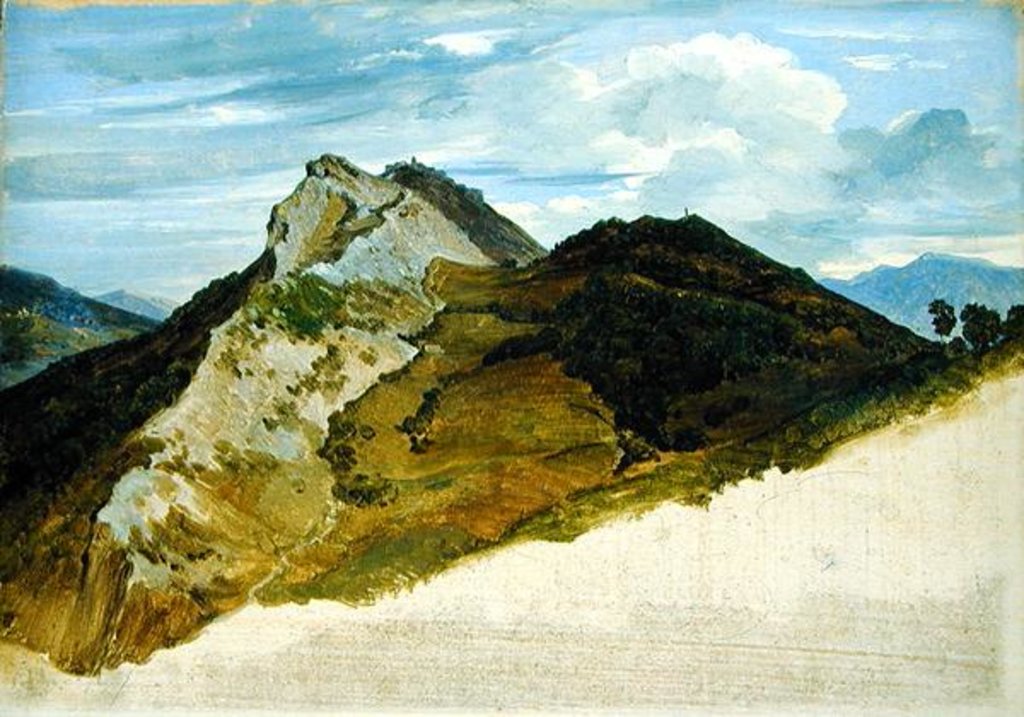 Detail of At Civitella, 1822 by Heinrich Reinhold