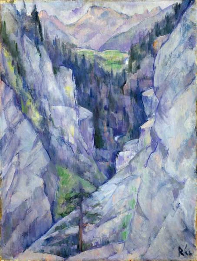Detail of Ravine at Pians, 1921 by Anita Ree