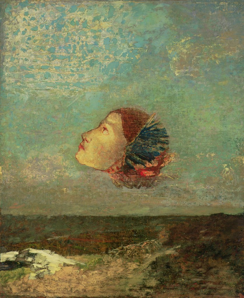 Detail of Homage to Goya, c.1895 by Odilon Redon