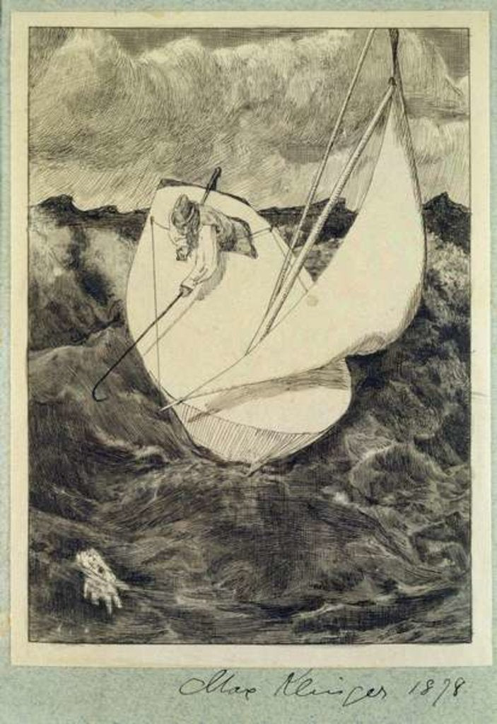 Detail of Salvage from 'Paraphrase on the Discovery of a Glove', pub. 1881, 1878 by Max Klinger