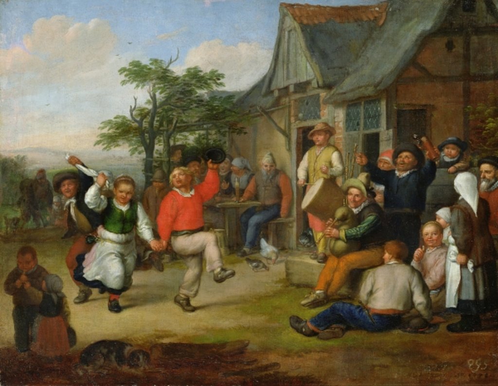 Detail of The Peasants' Dance, 1678 by Matthias Scheits