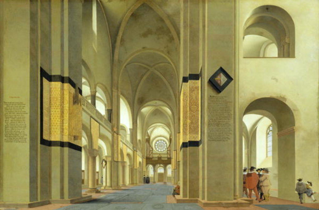 Detail of Interior of the Marienkirche in Utrecht, 1638 by Pieter Jansz Saenredam