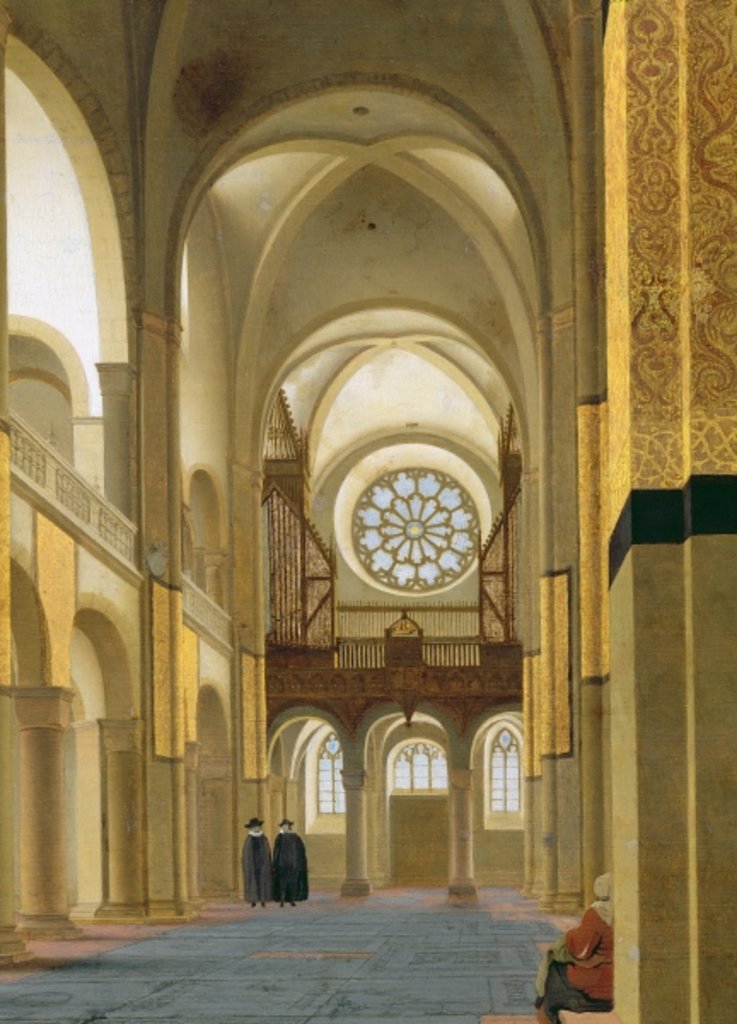 Detail of Interior of the Marienkirche in Utrecht, 1638 by Pieter Jansz Saenredam