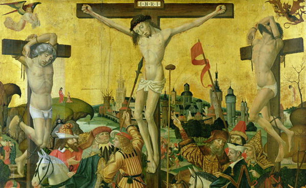 Detail of The Crucifixion, c.1500 by Master of Hamburg