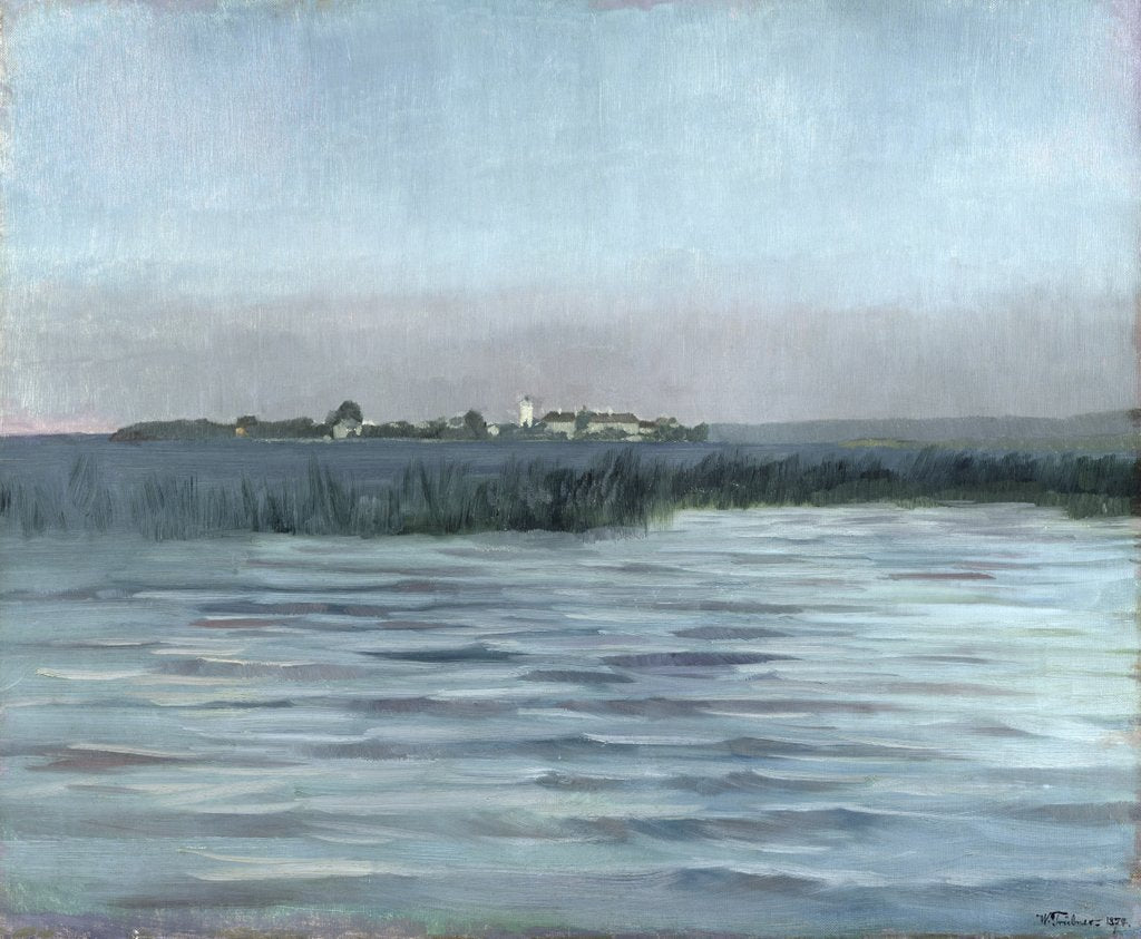 Detail of Chiemsee, 1874 by Heinrich Wilhelm Truebner