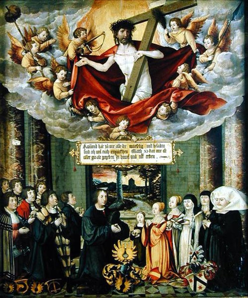 Detail of Panel from the tomb of Sebastian Welling, Stuttgart burgermeister, 1535 by Martin Schaffner