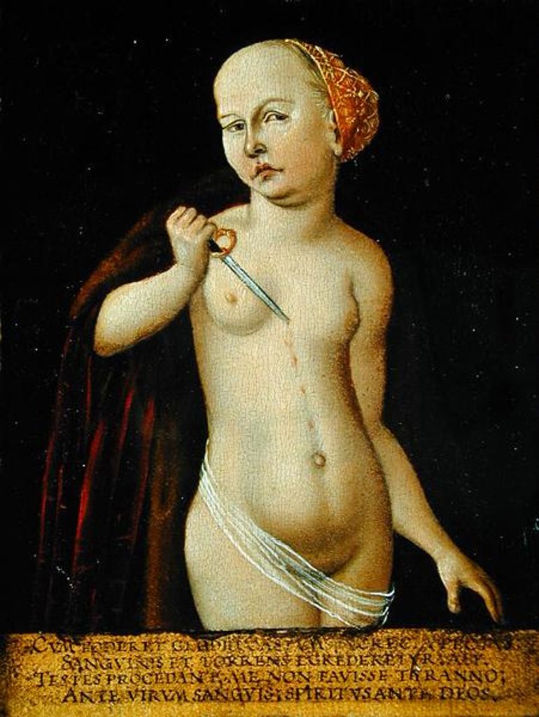 Detail of Lucrezia, 1536 by Franz Timmermann