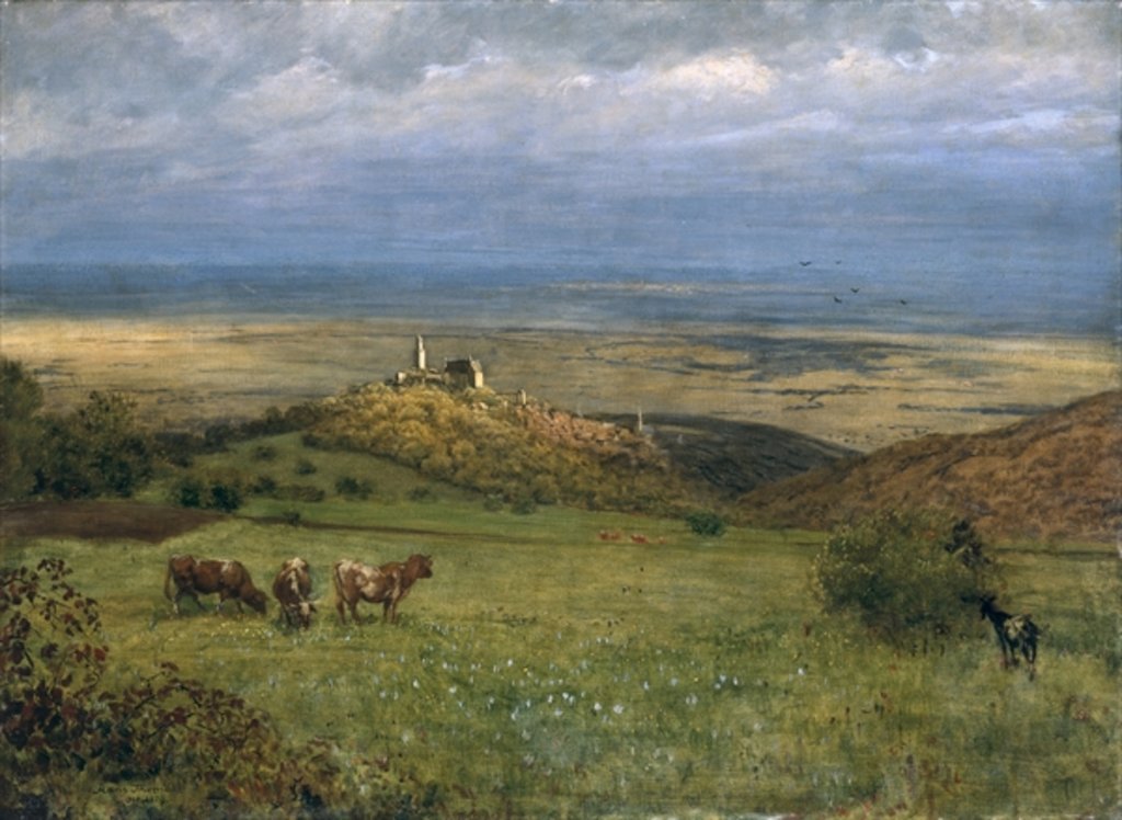 Detail of View of Kronberg in Taunus, Germany, 1879 by Hans Thoma