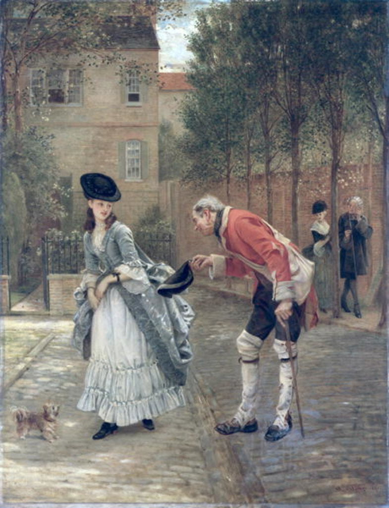 Detail of The Old Soldier, 1869 by George Adolphus Storey