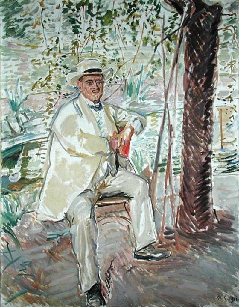 Detail of The Art Historian, Professor Dr. Karl Voll 1911 by Max Slevogt