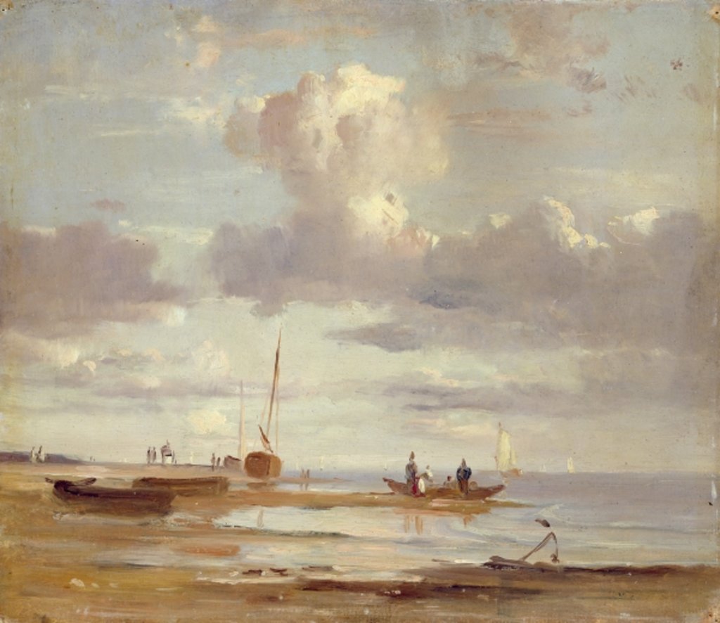 Detail of The Elbe at Blankenesee by Adolf Vollmer