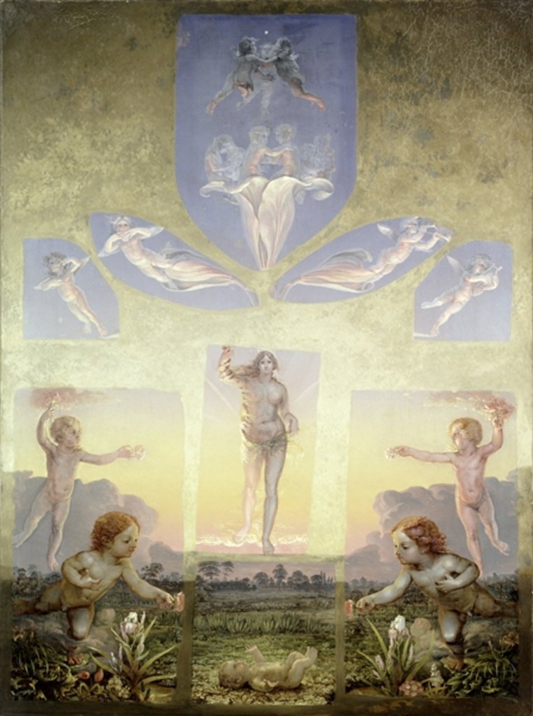 Detail of A study for the second version of 'The Morning', 1809 by Philipp Otto Runge