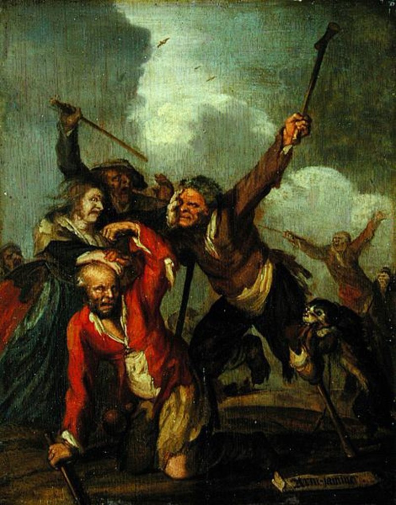 Detail of Misery by Adriaen Pietersz. van de Venne